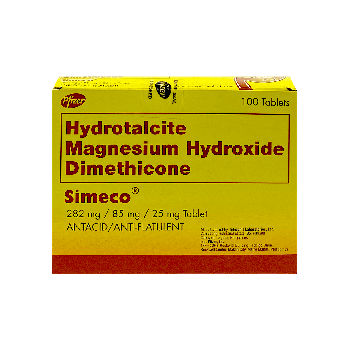 SIMECO Hydrotalcite / Magnesium Hydroxide / Dimethicone 282mg / 85mg